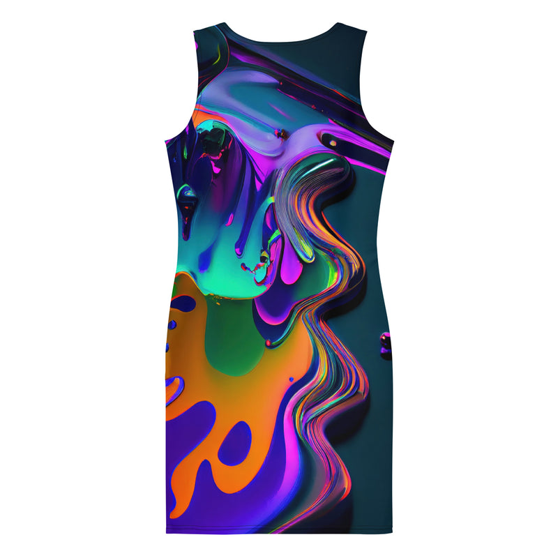 SwirlyDrip Bodycon Dress